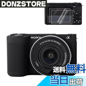 �y���������zRieibi �V���R���ی�P�[�X Sony ZV-E10 II �J�����P�[�X �X�N���[���v���e�N�^�[ 2���t�� �y�ʃJ�����P�[�X �O���b�v������ Sony ZV-E10 II ZV-E10M2 �P�[�X�p