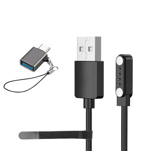 �y���������z[BARDATS] �Ή� PLAUD Note AI/Plaud Note Pro AI �{�C�X���R�[�_�[ �[�d�P�[�u�� 100CM 4�s�� ���C �z���� USB�[�d �܂ލė��p�\�ȃP�[�u���^�C��USB Type-C�A�_�v�^�[���t���y1�{�Z�b�g�z