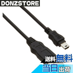 �y���������z�G���R�� USB�P�[�u�� �yminiB�z USB2.0 (USB A �I�X to miniB �I�X) RoHS�w�ߏ��� 2m �u���b�N USB-ECOM520