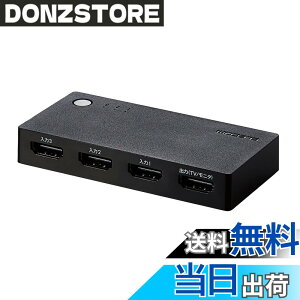 �y���������z�G���R�� HDMI�ؑ֊� �yPS4/PS3/Switch�Ή��z 3����1�o�� ����/�蓮�ؑ� �P�[�u���Ȃ����f�� �u���b�N DH-SWL3CBK