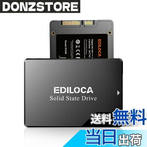 �y���������zEDILOCA ES106 SSD 250GB 2.5�C���` 7mm SATA3 6Gb/s 3D NAND TLC�̗p �ǂݏo���ő� 520MB/s �����ݍő� 450MB/s �����^SSD �G���[�����@�\ �����d�� �ϐk �ϏՌ� ���[�J�[3�N