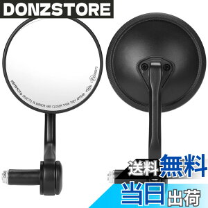 �y���������zKEMIMOTO �o�C�N �o�[�G���h�~���[ �Ԍ��Ή� �o�C�N�~���[ �ی^ ���E�Z�b�g �n���h���a16.5-19mm�Ή� �ėp �y�� �p�x�����\ �u���b�N KM2503