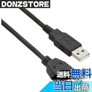 �y���������z�o�b�t�@���[ BUFFALO USB2.0�����P�[�u�� (A to A) �u���b�N 3m BSUAA230BK