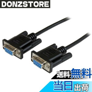 �y���������zStarTech.com 1m RS232C�V���A���N���X/�k�����f���P�[�u�� ���X(DB-9/D-Sub9�s��) �] ���X(DB-9/D-Sub9�s��) �u���b�N SCNM9FF1MBK