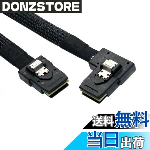 �y���������zChenyang Ultra Slim Flat Left Angled 90�x Mini SAS 36pin SFF-8087 - 8087 �f�[�^���C�h�P�[�u�� 80cm