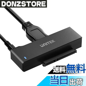 �y���������zUnitek SATA to USB3.0�iUSB-A+USB-C) �ϊ��P�[�u�� 2.5 3.5�C���` HDD/SSD �Ȃǂ̃n�[�h�h���C�u��SATA ���w�h���C�u �ɑΉ� SATAI/II/III �d���A�_�v�^�i12V/2A�d���t���j UASP�Ή� �����]�� �ő�18TB