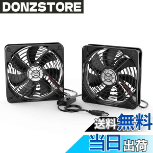 �y���������zELUTENG USB ��p�t�@�� 120mm 2�A 3�i�K���ʒ��� USB��@ �É� 2��1�g ���͑��� ��� �~�j�t�@�� ���^ 5V �u���b�N �����ԘA���ғ� ���^ 12cm ����/���[�^�[/PS4/PS3/PC�Ȃǂ̗�p Dual USB Fa