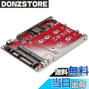 �y���������zStarTech.com 2�X���b�gM.2 - SATA�A�_�v�^ 2.5�C���`�h���C�u�x�C�Ή� RAID 2x M.2 NGFF SSD�A�_�v�^ SATA 3.0(6Gbps) S322M225R