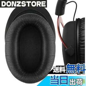 �y���������zGeekria �C���[�p�b�h�݊��� �p�b�h HyperX Cloud Stinger/Cloud Flight/CloudX/Cloud II/Cloud III/Cloud Alpha/Cloud Core/Mix �w�b�h�z���ɑΉ� �p�b�h �C���[/�C���[�J�b�v (�v���e�C�����U�[/�u���b�N)