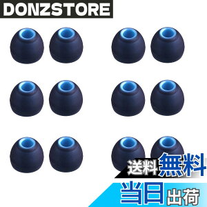 �y���������zA-Focus �C���[�s�[�X JBLT110BT,ARKARTECH T6 �����a�_�C��3.8mm�|4.0mm�C���z���ɑΉ� �n�C�u���b�h�C���[�s�[�X �V���R���� �������� �ϋv�� 12��6�y�A Black�]Blue S�T�C�Y