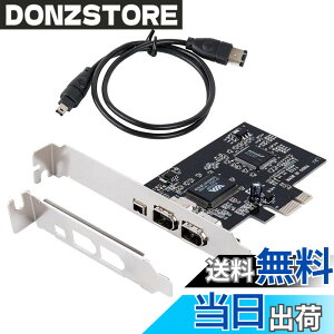 �y���������zWindows 10�pPCIe Firewire�J�[�h�AIEEE 1394 PCI Express�A�_�v�^�R���g���[��3�|�[�g�i2 x 6�s�������1 x 4�s���j�A���^�u���P�b�g�ƃP�[�u���������Windows 10�̏ꍇ�A1394a�P�[�u���t��Window
