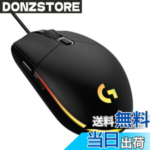 �y���������zLogicool G �Q�[�~���O�}�E�X G203 �L�� �Q�[�~���O �}�E�X USB �ڑ� G203-BK �y�� 85g LIGHTSYNC RGB 6�v���O�����{�^�� �u���b�N PC windows mac �������K�i �y �t�@�C�i���t�@���^�W�[ XIV ��