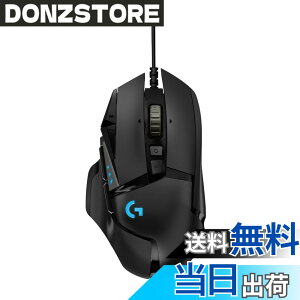 �y���������zLogicool G �Q�[�~���O�}�E�X G502 �L�� USB �ڑ� �}�E�X HERO 25K�Z���T�[ G502RGBhr LIGHTSYNC RGB 11�v���O�����{�^�� FPS / MMO / RPG �u���b�N PC windows mac �������K�i �y �t�@�C�i���t�@���^�W