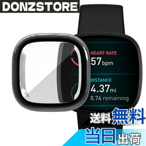 �y���������zFitbit Versa 3 �P�[�X Fitbit Sense �\�t�g�P�[�X�yELMK�z�S�ʕی� �ϏՌ� �_�炩�� ���b�L �E���ȒP TPU �E�I�b�` �ی�P�[�X �����^ �J�o�[ �t�B�b�g�r�b�g Versa3 / Sense �o���p�[ �Ή��i