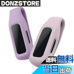 �y���������zkwmobile Fitbit Inspire 3 / Inspire 2 / Ace 3�Ή� 2x �N���b�v�z���_�[ - �V���R�� �t�B�b�g�l�X�g���b�J�[ �N���b�v