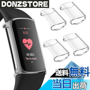 �y���������zFintie for Fitbit Charge 6 / 5 �P�[�X �N���A �\�t�g TPU ���b�L �X�N���[���J�o�[ �S�ʕی�o���p�[ �V�F�� �E���ȒP �ϏՌ��� �t�B�b�g�r�b�g �ی�J�o�[ (4�Z�b�g)(�N���A)
