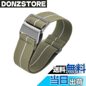�y���������z[Onthelevel] ���v�o���h 18mm 20mm 22mm���vNato�x���g, 60�N�� �t�����X�R �p���V���[�g�o�b�O NATO�^�C�v �e�� �i�C�����X�g���b�v (20mm, �J�[�L�Ɣ� - �V���o�[�o�b�N��)