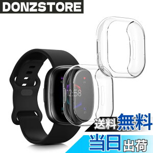 �y���������zkwmobile 2x �P�[�X Fitbit Versa 4 / Sense 2�Ή� �J�o�[ - �t���J�o�[ �V���R�� �ϏՌ� �S�̕ی� ����
