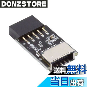 �y���������zCablecc USB 3.1 �t�����g�p�l���\�P�b�g Key-A Type-E to USB 2.0 9�s�� 10�s�� ���C���{�[�h�w�b�_�[ �I�X�����A�_�v�^�[