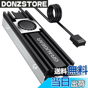 �y���������zGRAUGEAR M.2 2280 SSD�q�[�g�V���N �A���~�j�E�� 20mm�̍����t�@�� �����̃q�[�g�p�C�v ���w�̃q�[�g�V���N�f�b�L �T�[�}���p�b�h�Ƃ����f�U�C�� NVME NGFF SATA M.2 SSD�ɋ��͂ȗ�p���