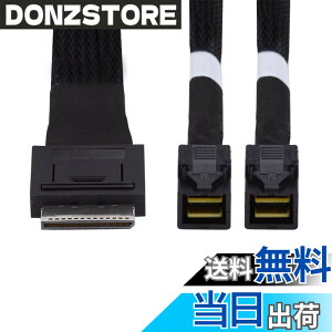 �y���������zNFHK OCuLink 50cm PCIe x SFF-8611 8���[�� x �f���A��SFF-8643 HD 4x SSD�f�[�^�p�A�N�e�B�u�P�[�u��