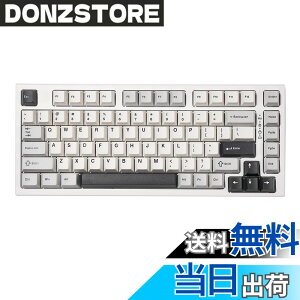 �y���������zYUNZII YZ75 75% �z�b�g�X���b�v�Ή����C�����X�Q�[�~���O�L�[�{�[�h RGB�o�b�N���C�g BT5.0/2.4G/USB-C�ADye Sub PBT�L�[�L���b�v Linux/Win/Mac�p �Z�K�F�؎擾�iGateron G Pro �Ԏ�,�z���C�g)