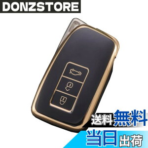 �y���������z[Kinotaka] ���N�T�X��p 3�{�^�� �X�}�[�g �L�[�P�[�X TPU�� �L�[�J�o�[ GS IS NX RC RC-F RX LX F-SPORT�ȂǓK�� �ی�P�[�X (�u���b�N)
