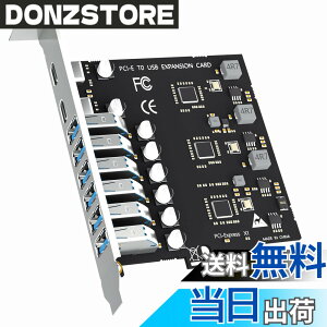 �y���������zGLOTREND U6A2C 8 �|�[�g PCIe ���݃J�[�h�AType-C 2 �|�[�g�{Type-A 6 �|�[�g�iUSB 3.2 Gen 1�j�AWindows/Linux �Ή��iMac OS ��Ή��j