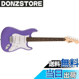 �y���������zSquier by Fender �X�N���C���[ �G���L�M�^�[ Squier Sonic Stratocaster, Laurel Fingerboard, White Pickguard, Ultraviolet �\�t�g�P�[�X�t��