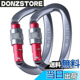 【送料無料】JEELAD カラビナ ナスカン 登山釦 12kN 25kN アルミ合金カラビナ 超軽量 キーホルダー 脱落防止 多機能 キャンプ アウトドア