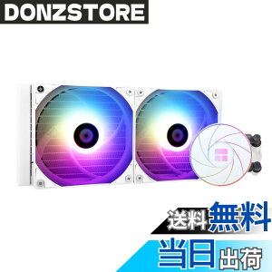 �y���������zThermalright AQUA ELITE 240 WHITE ARGB ����CPU�N�[���[�A240��p��T�C�Y�A120mm PWM�t�@��x2�AS-FDB�x�A�����O�AAMD/AM4/AM5�AINTEL LGA1150/1151/1155/1156/1200/20XX/ �p ARGB�I�[���C������ 1700