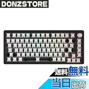 �y���������zDrunkDeer A75 ���s�b�h�g���K�[ �L�[�{�[�h ���J�j�J�� TKL �Q�[�~���O ���C�X�C�b�` RGB �������� �L�� USB �R���p�N�g 82�L�[ Type C �m�u�t�� �x�A�{�[�� �u���b�N �L�[�L���b�v�Ȃ�