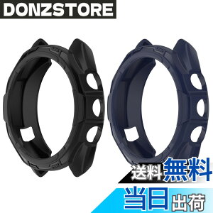 �y���������zSHEAWA for Garmin�K�[�~�� Approach S70 47mm �P�[�X �J�o�[ 2�Z�b�g TPU�S�� �ی�P�[�X �݊��i �ی�J�o�[ �ϏՌ� �A�N�Z�T���[ (�u���b�N+�~�b�h�i�C�g�u���[)