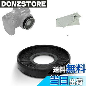 �y���������zJJC EW-55 �����Y�t�[�h �˂����ގ� �t�[�h Canon RF 28mm F2.8 STM �����Y �p �L���m�� Canon EOS R RP R5 R8 R6 R6II �ȂǃJ���� �ɑΉ� EW-55 �����Y�t�[�h �݊�