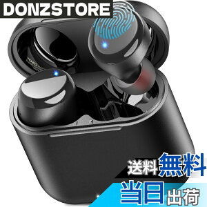 �y���������zTOZO T6 �C���z�� bluetooth ���C�����X�C���z�� ���ቹ�� �g�F�n���� ���^�y�� �}�C�N�t�� �ʘb��ENC �m�C�Y�L�����Z�����O �J�X�^��EQ �A�v���Ή� IPX8�h�� �ő��50���Ԃ̘A���Đ� 