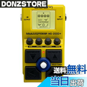 �y���������zZOOM MS-200D Plus �}���`�X�g���v�y�_�� 200��ވȏ�̘c�ݓ��� �f�B�X�g�[�V���� �I�[�o�[�h���C�u �t�@�Y �u�[�X�^�[ MS�V���[�Y�C�G���[ ���F�y�������K�i/���[�J�[3�N�z