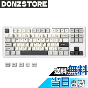 �y���������zYUNZII YZ87 �K�X�P�b�g���� ���J�j�J���L�[�{�[�h TKL ���C�����X�z�b�g�X���b�p �Q�[�~���O�L�[�{�[�h 4�w�p�b�h BT5.0/2.4G/USB-C NKRO RGB�o�b�N���C�g Win/Mac�p �Z�K�F�؎擾 (�z���C�g