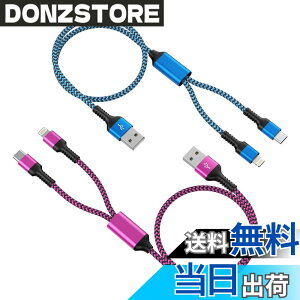 �y���������z2in1 �[�d�P�[�u�� ���C�g�j���O&�^�C�vC �u2�{�g/1.2M�v 2.4A&3A�}���[�d Type-C USB�P�[�u�� Haoano 2�C��1 �[�d�R�[�h �}���`�P�[�u�� 2�䓯�����d�\ iPhone 17/16/15/14/13/12/SE/iPad Air/Mini/Gal