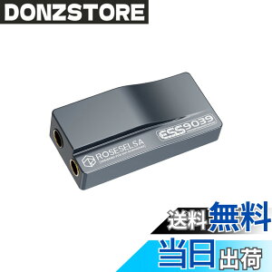 �y���������zHiFiGo ROSESELSA RS9039 �|�[�^�u�� DAC �A���v�AES9039Q2M �`�b�v�� DSD256 �𓋍ڂ��� 3.5mm ����� 4.4mm �o�͗p�w�b�h�t�H���A���v (Type-C+ ���C�g�j���O�P�[�u��)