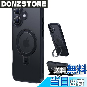 �y���������z�y11�N�̏��S�J�� ���ϋv�X�^���h�\���zCASEKOO for iPhone 16 �P�[�X�y3�{�ČRMIL�K�i �ϏՌ��^MagSafe�Ή��z�B���X�^���h �c�����đΉ� �����O�@�\ �}�b�g�d�グ �w��h�~ ���ϖh�~ ��