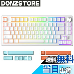 �y���������zDAREU EK75RT ���s�b�h�g���K�[���� �Q�[�~���O�L�[�{�[�h ���C�X�C�b�` �����\�ȃA�N�`���G�[�V���� �e���L�[���X TKL �L��USB �p��z�� RGB ���ʒ��߃m�u�t�� ��/�z���C�g�y1�N��