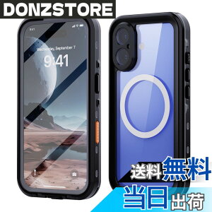 �y���������ziPhone 16 Plus �P�[�X ���S�h�� Magsafe�Ή� �X�g���b�v�t�� �h���P�[�X �J�o�[ �N���A ���� �A�C�t�H��16 �v���X�S�ʃJ�o�[ ��� �ϏՌ� ���ʃP�[�X �t����ʕی� �A�E�g�h�A,�u���b