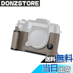 �y���������zSIUTATDSH �J�����n�[�t�P�[�X�A Fuji X-T50 XT50 �Ή��A�r���e�[�W���^���{�v�C���X�^���g�J�����ی�P�[�X �X�^�C���b�V�� �|�[�^�u�� �ϏՌ� (�O���[)