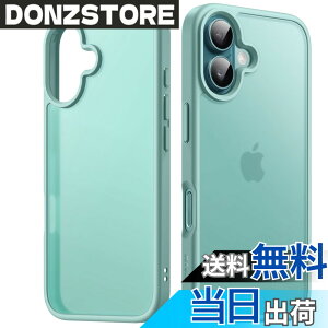 �y���������zJETech iPhone 16 6.1�C���`�p �}�b�g�P�[�X �ϏՌ����~���^���[�O���[�h�̗����ی� ������̔������w�� �X�}�z�J�o�[ �w��h�~ (�e�B�[���u���[�o�b�N)
