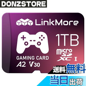 �y���������zLinkMore XV23 PRO 1TB A2V30 MicroSDXC �J�[�h Switch�Ή� SD�A�_�v�^�[�t�y�ő�Ǎ�170MB/s�z