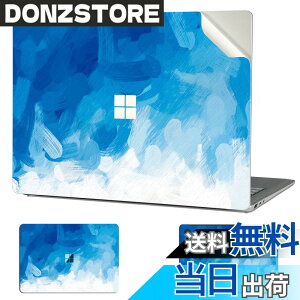 �y���������zDigi-Tatoo Surface ��p�X�L���V�[�� �J�o�[ �X�e�b�J�[ (Surface Laptop5 / Laptop4 / Laptop3 15�C���`�p) �S�g�ی�A���O���\�A�����h�~����юc�����t���[ [Blue Paint]
