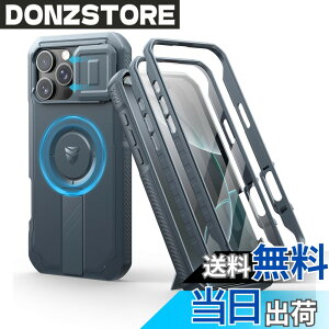 �y���������zDexnor iPhone 16 Pro�p �P�[�X - �X���C�h���J�����J�o�[�������\�L�b�N�X�^���h�t�� �}�O�l�b�g���ϏՌ� �w�r�[�f���[�e�B �v���e�N�e�B�u�J�o�[(�u���[)