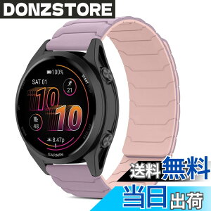 �y���������z[CiimWaa] 22mm �o���h for Garmin Venu 4/3 45mm/vivoactive 4/Venu2 �p �V���R�� ���v�o���h ���͂Ȏ��C �X�}�[�g�E�H�b�`���� �}�O�l�b�g �_�炩�� �����^ �j�����p ���K�� �x���g �K�[�~�� garm