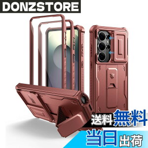 �y���������zDexnor Samsung Galaxy S26 Ultra�p �P�[�X - �X���C�h�������J�����J�o�[����ʕی�t�B�������L�b�N�X�^���h�t�� �w�r�[�f���[�e�B�ϏՌ� ��� �t���{�f�B�o���p�[�ی�P�[�X(���b�h)