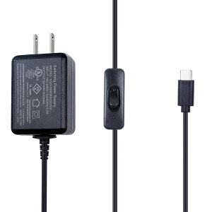 �y���������zSmraza Raspberry Pi 4 USB-C (Type C�j�d���A5V 3A ���Y�x���[AC�A�_�v�^�[ RPi 4b Model B 1GB / 2GB / 4GB/ 8GB�K�p